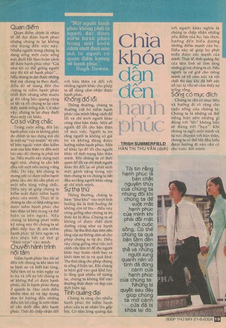 chìa khóa dẫn đến hạnh phúc