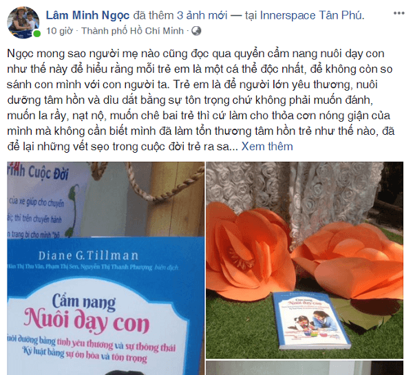 cảm nhận cuốn sách Cẩm nang Nuôi dạy con