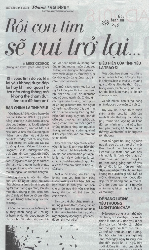 rồi con tim sẽ vui trở lại